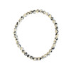 Bracelet Jaspe Dalmatien Perles rondes 4 mm