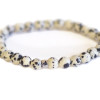Bracelet Jaspe Dalmatien Perles rondes 6 mm