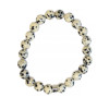 Bracelet Jaspe Dalmatien Perles rondes 8 mm