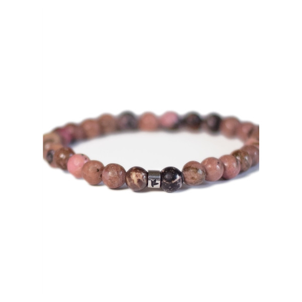 Bracelet Rhodonite Perles rondes 6 mm