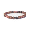 Bracelet Rhodonite Perles rondes 6 mm
