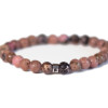 Bracelet Rhodonite Perles rondes 6 mm