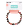 Bracelet Rhodonite Perles rondes 8 mm