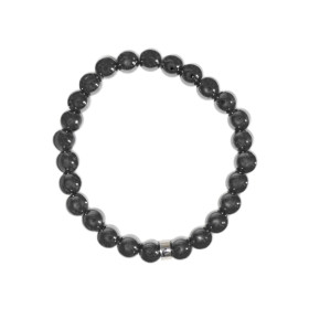 Bracelet Hématite Perles rondes 8 mm Poignet large