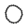 Bracelet Hématite Perles rondes 8 mm Poignet large