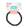 Bracelet Onyx Perles rondes 8 mm Poignet large