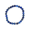 Bracelet Lapis-Lazuli Perles rondes 8 mm Poignet large