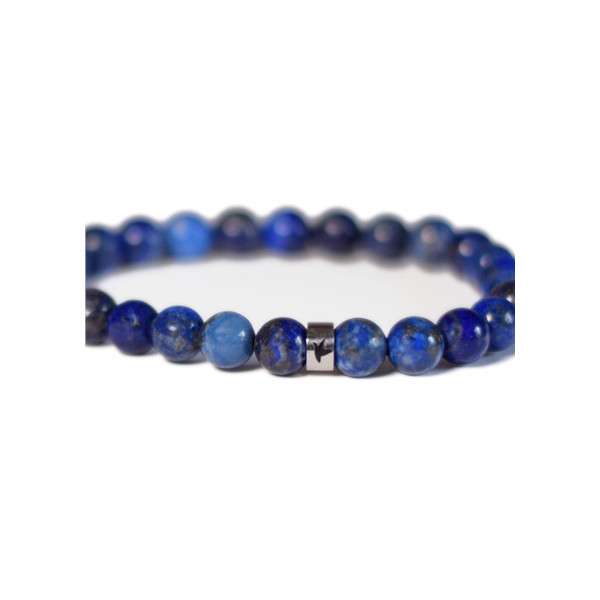 Bracelet Lapis-Lazuli Perles rondes 8 mm Poignet large