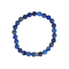 Bracelet Lapis-Lazuli Perles rondes 8 mm Poignet large