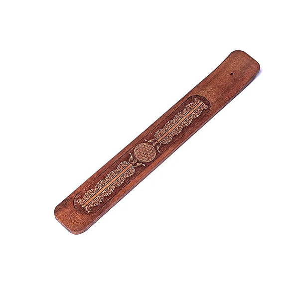 Emballé par 12, BrÃ»le bÃ¢tons d'encens Fleur de Vie -- 25x4 cm