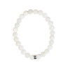 Bracelet Pierre de lune Perles rondes 8 mm Poignet large