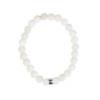 Bracelet Pierre de lune Perles rondes 8 mm Poignet large