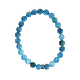 Bracelet Apatite Perles rondes 8 mm Poignet large