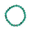 Bracelet Malachite Perles rondes 8 mm Poignet large