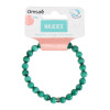 Bracelet Malachite Perles rondes 8 mm Poignet large