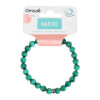 Bracelet Malachite Perles rondes 8 mm Poignet large