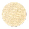 Socle de rechargement en bois Fleur de Vie gravée 10 cm