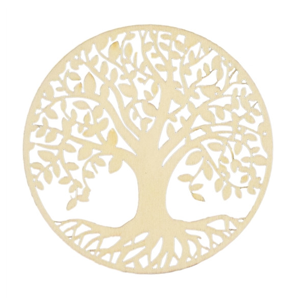 Socle de rechargement en bois Arbre de Vie ajouré 10 cm