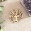 Socle de rechargement en bois Arbre de Vie ajouré 10 cm