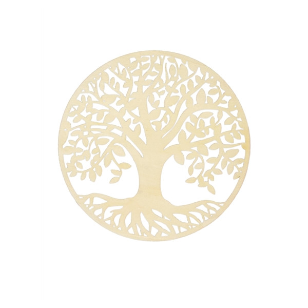 Socle de rechargement en bois Arbre de Vie ajouré 20 cm