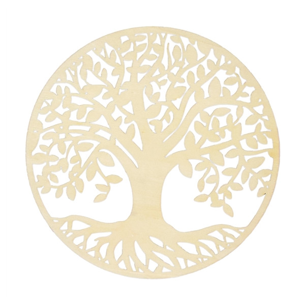 Socle de rechargement en bois Arbre de Vie ajouré 20 cm