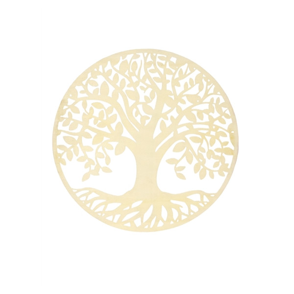 Socle de rechargement en bois Arbre de Vie ajouré 30 cm