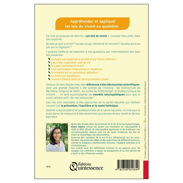 Les lois du vivant - Comprendre le vivant pour prendre soin de sa santé