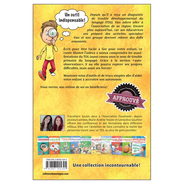 Le Trouble Développemental du Langage (dysphasie) raconté aux enfants