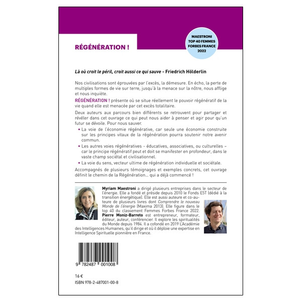 Régénération ! Notre seule issue : construire une civilisation régénérative