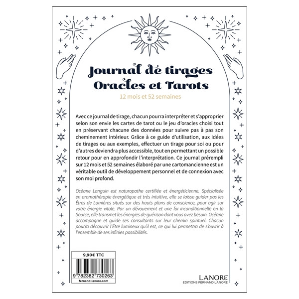 Journal de tirages - Oracles et Tarots - 12 mois et 52 semaines