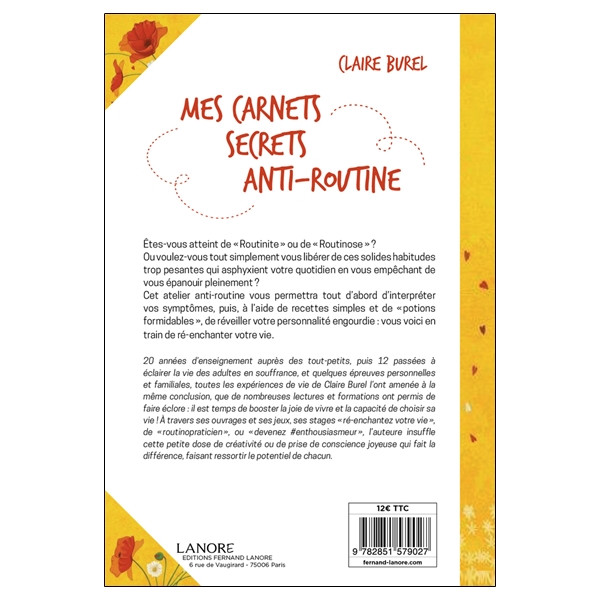 Mes carnets secrets anti-routine