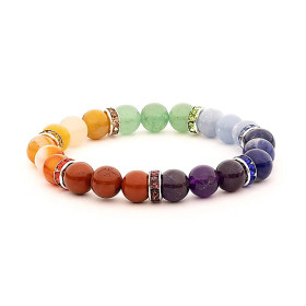 Bracelet élastique 7 chakra -- ±0.9cm