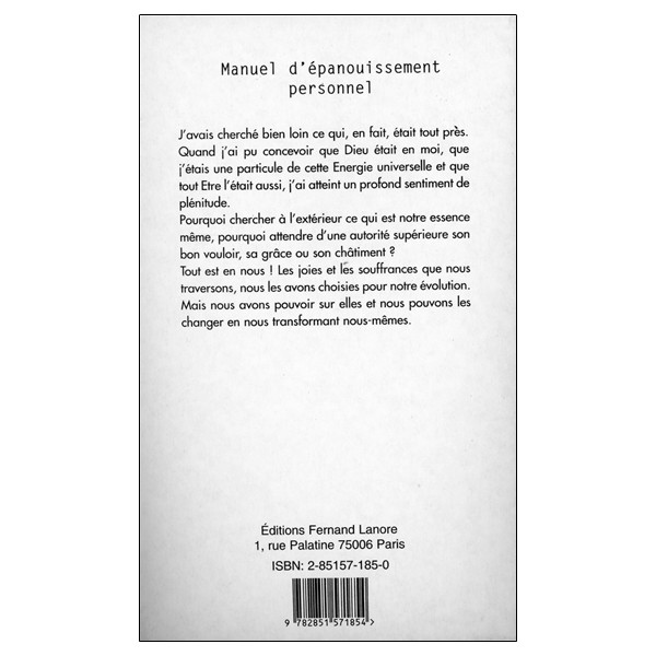 Manuel Epanouissement Personnel - Harmonie intérieure