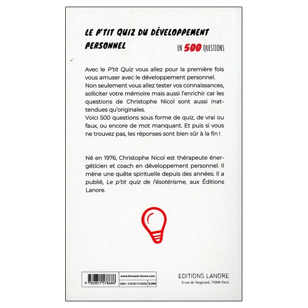 Le p'tit quiz du développement personnel en 500 questions