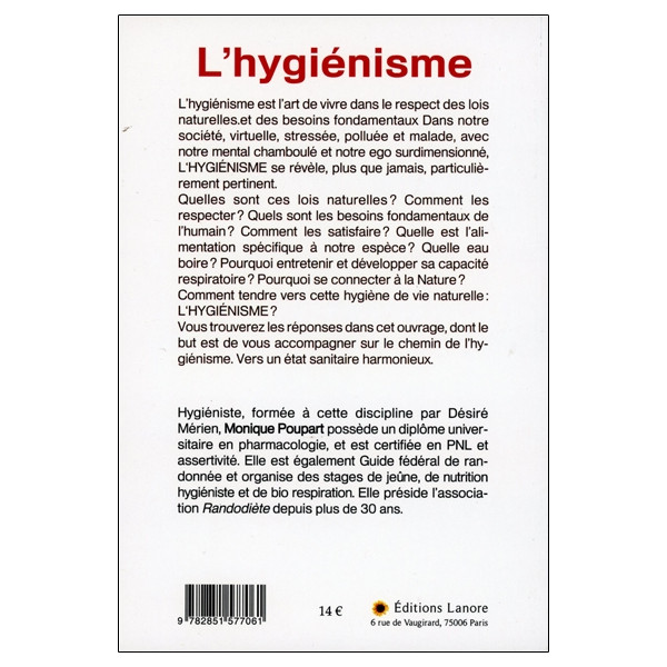 L'hygiénisme - L'art de vivre dans le respect des lois naturelles