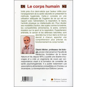 Le corps humain constitution et fonctionnement - Applications vitales