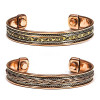 Bracelet cuivre magnétique -  2 pièces -- ±7cm
