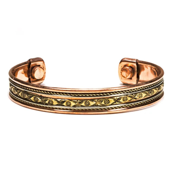 Bracelet cuivre magnétique -  2 pièces -- ±7cm