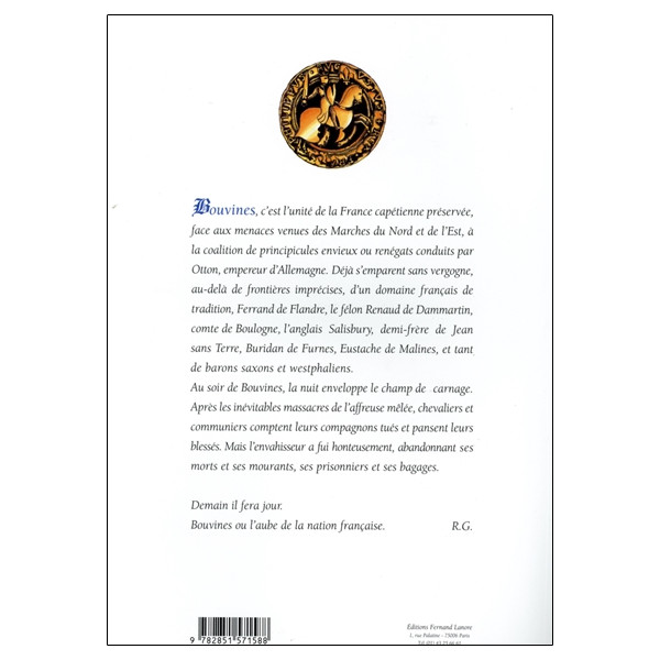 Bouvines - 27 juillet 1214 ou l'aube d'une nation
