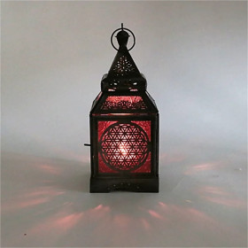 Eclairage d’ambiance Lanterne Fleur de Vie -- 9.5x10x23 cm