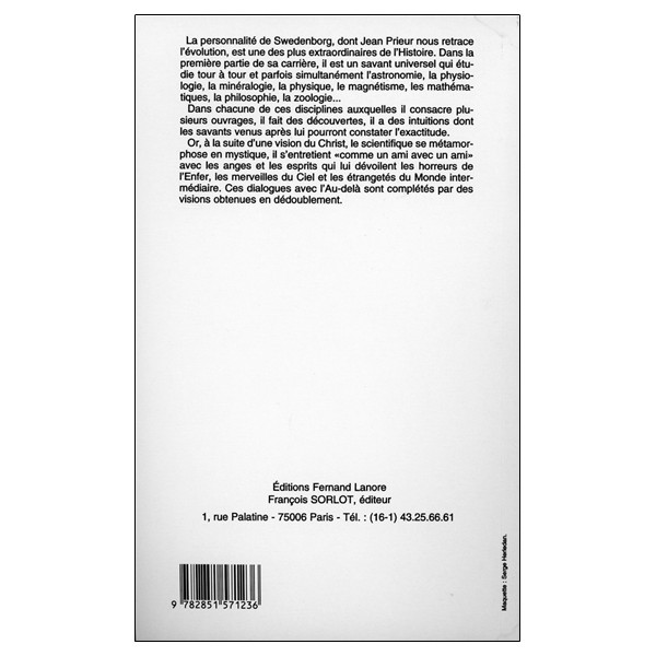 Swedenborg - Biographie - Anthologie