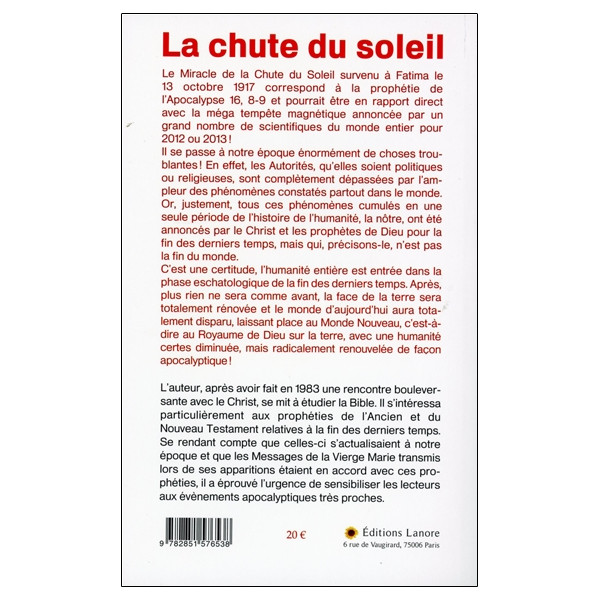 La chute du soleil ou la septième trompette de l'Apocalypse