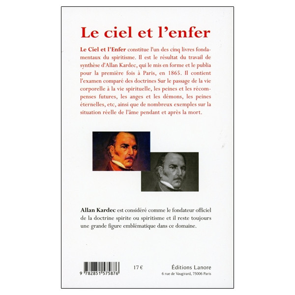 Le ciel et l'enfer Tome 1 - La justice divine selon le spiritisme - La doctrine