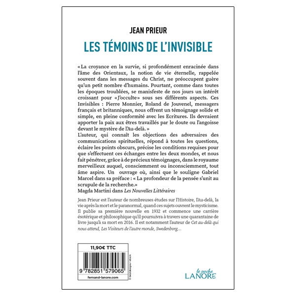 Les témoins de l'invisible - Poche