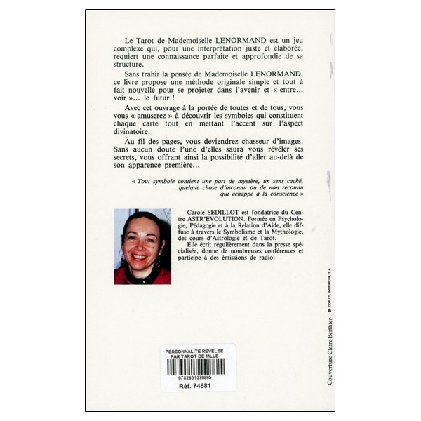 Votre personnalité révélée par le Tarot de Mademoiselle Lenormand