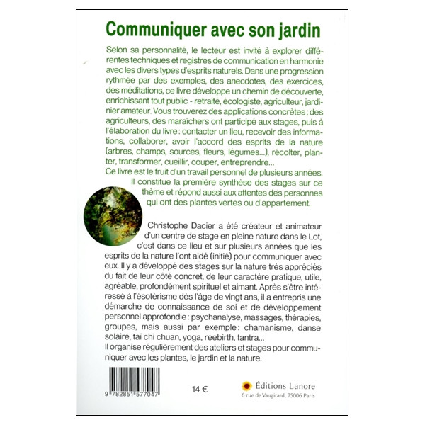 Communiquer avec son jardin - Plantes, fleurs et autres esprits de la nature