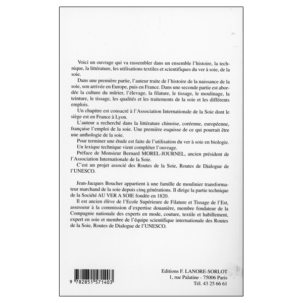 Arts & techniques de la Soie