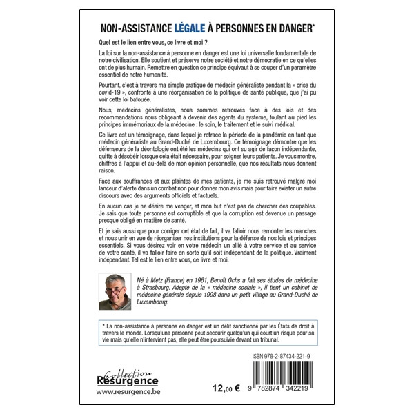 Non-assistance Légale à personnes en danger - Témoignage d'un médecin généraliste sur la réalité de la santé publique