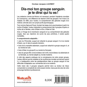 Dis-moi ton groupe sanguin, je te dirai qui tu es !