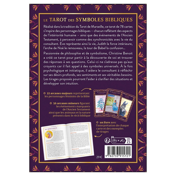 Le Tarot des symboles bibliques - Le livre & 78 lames - Coffret